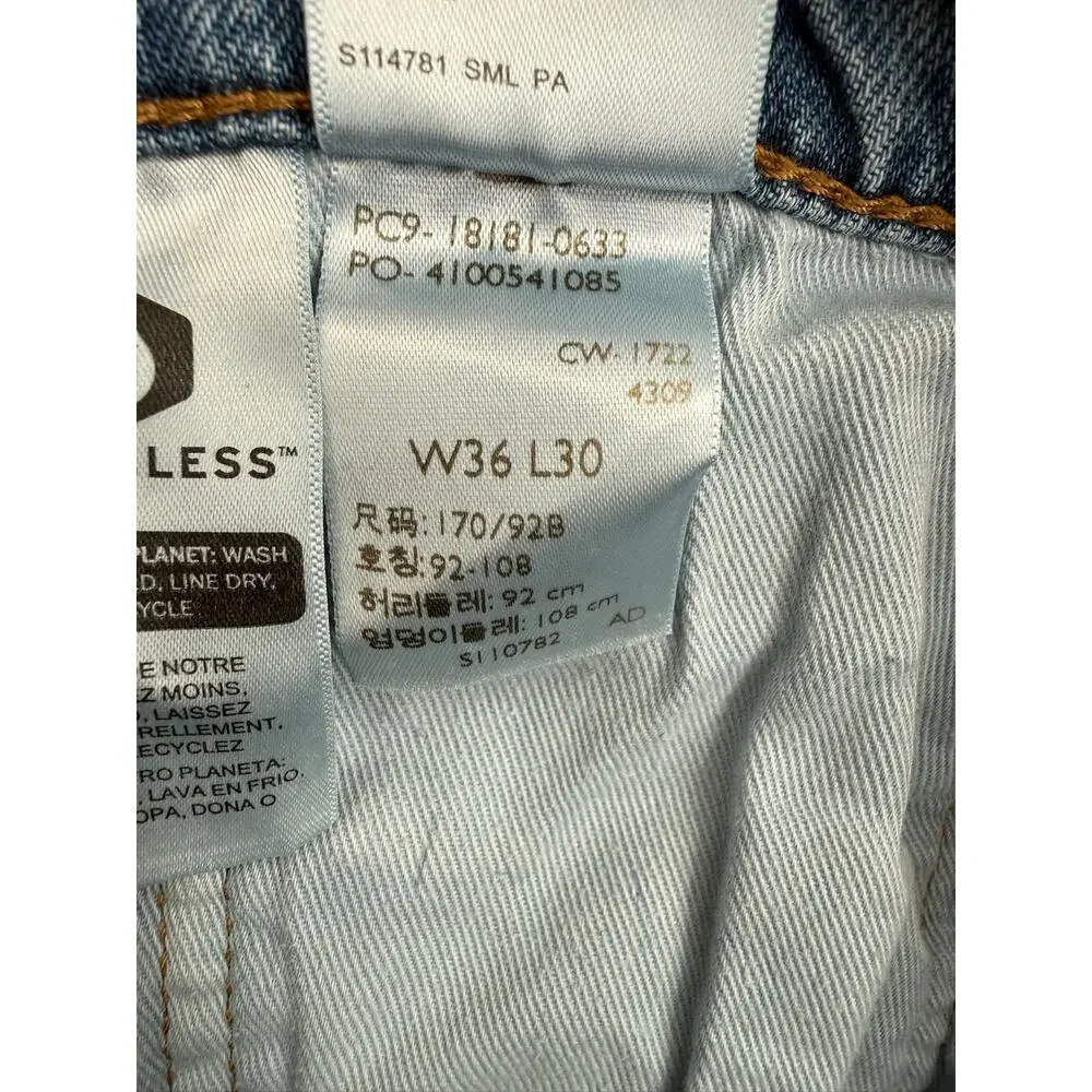 Levi's‎ Premium 541 Athletic Fit Tapered Leg Jeans Mens 36x30 Blue Medium Wash